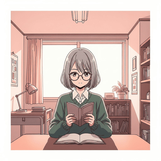 AIイラストの構図の失敗例1。銀髪の少女が画面中央に配置された、単調な「日の丸構図」のイラスト。